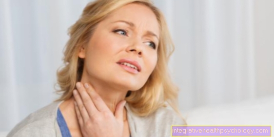 Symptoms of a sore throat